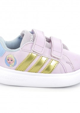 ADIDAS - Παιδικό Αθλητικό Παπούτσι για Κορίτσι Adidas Grand Court Elsa I Χρώματος Μωβ JQ4356