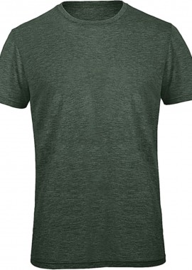 B & C - T-Shirt TM055 B & C Triblend Jersey Heather Forest