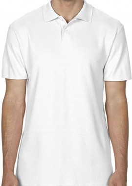 Gildan - Ανδρική Μπλούζα Polo 64800 Gildan Softstyle Πικέ White