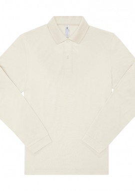 B & C - Μπλούζα Polo Μακρυμάνικη PU425 B & C My Polo 180 LSL Ανδρική Off White
