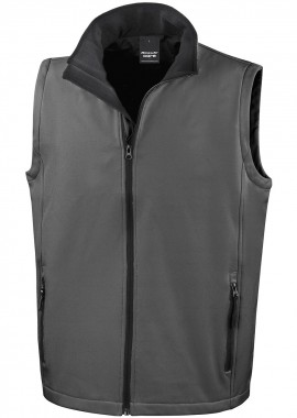 Result - Ανδρικό Αμάνικο Μπουφάν Softshell R232M Result Core Charcoal/Black