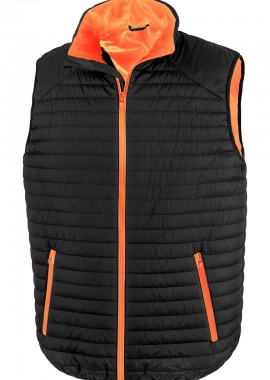Result - Ανδρικό Μπουφάν Γιλέκο R239X Result Thermoquilt Black/Orange