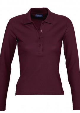 SOLS - Γυναικείο πόλο πικέ Podium SOLS 11317 Burgundy