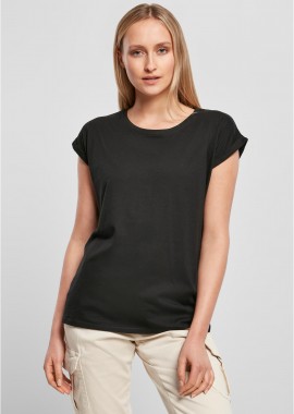 BYB - Γυναικείο T-Shirt BY021-00007 Build Your Brand Ladies Extended Shoulder Tee Black