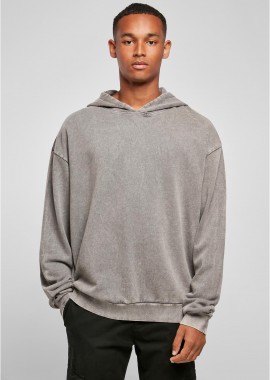 BYB - Φούτερ Hoodie Oversized BY191 Build Your Brand Acid Washed Asphalt