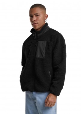Urban Classics - Teddy Jacket TB7260 Urban Classics Black Black