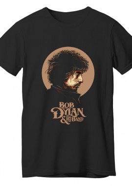 Rock Avenue - T-Shirt Bob Dylan Art Design Rock Avenue Black