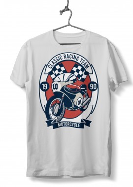 Pop Culture - T-Shirt Classic Racing Team Pop Culture White