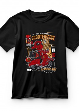 Pop Culture - Παιδικό T-shirt Deadpool Scooter Pop Culture Black