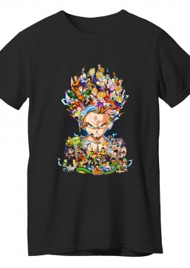 Pop Culture - T-Shirt Dragon Ball Art Pop Culture Black