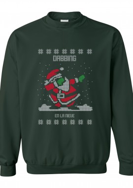 Pop Culture - Χριστουγεννιάτικο Ugly Sweater dabbing Pop Culture Forest Green
