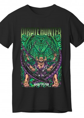 Pop Culture - T-Shirt Pirate Hunter One Piece Pop Culture Black