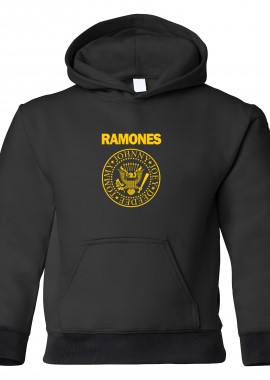Rock Avenue - Παιδικό Hoodie Ramones Pres. Logo Rock Avenue Black