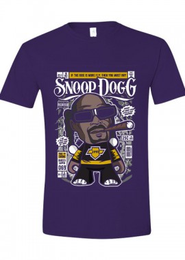 Pop Culture - T-Shirt Snoop Dog Pop Culture Purple