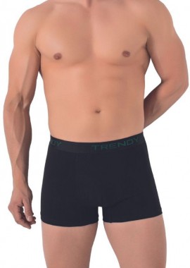 Trendy - Ανδρικό μποξεράκι ELEGANT II Βαμβακερό Trendy 49387 Σκούρο Πράσινο