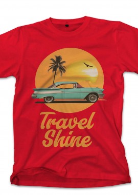 Pop Culture - T-Shirt Summer Shine Travel Pop Culture Red
