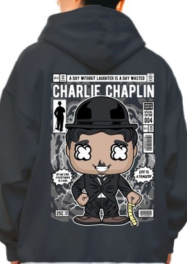 Pop Culture - Hoodie Charlie Chaplin Pop Culture Black