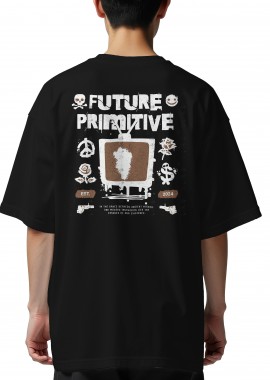 Pop Culture - Oversized T-Shirt Future Primitive Pop Culture Black