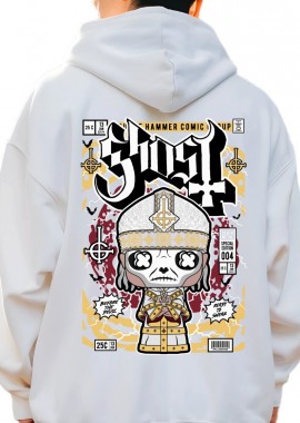 Pop Culture - Hoodie Ghost Pop Culture White