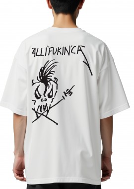 Rock Avenue - Oversized T-Shirt Metallica Fuckin Rock Avenue White