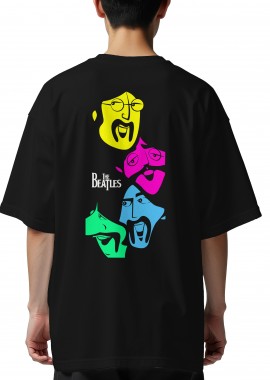 Rock Avenue - Oversized T-Shirt The Beatles 1 Rock Avenue Black