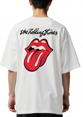 Rock Avenue - Oversized T-Shirt The Rolling Stones Rock Avenue White