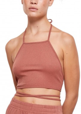Urban Classics - Γυναικείο Cropped Top Rib TB4786-04420 Urban Classics Terracotta