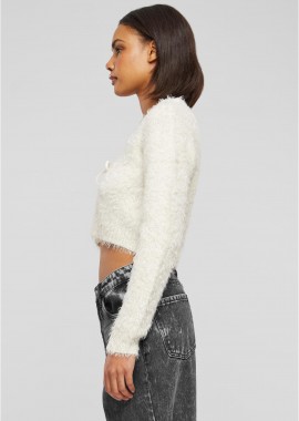 Urban Classics - Γυναικεία Πλεκτή Ζακέτα Tied Cropped Feather TB6082 Urban Classics Whitesand