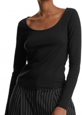 Urban Classics - Ladies Wide Neck Longsleeve Urban Classics TB7162-00007 black