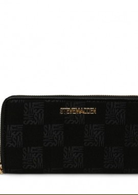 Steve Madden - Γυναικείο Πορτοφόλι Steve Madden Bemi Black/Gold Large Ziparound