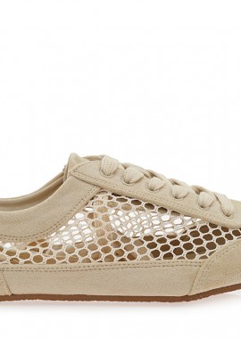Renato Garini - Γυναικεία Sneakers Renato Garini 2025003-12 Μπεζ Καστόρι Δίχτυ W139W32016V0