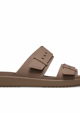 Crocs - Γυναικείες Ανατομικές Παντόφλες Crocs Brooklyn Buckle Low 211215-2Q9 Latte