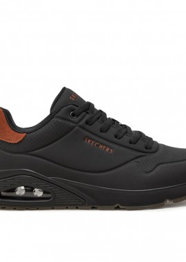 Skechers - Ανδρικά Ανατομικά Sneakers Skechers Uno 183004/BBK Μαύρα
