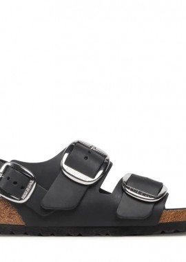 Birkenstock - Γυναικεία Ανατομικά Δερμάτινα Σανδάλια Birkenstock Milano 1024953 Μαύρα